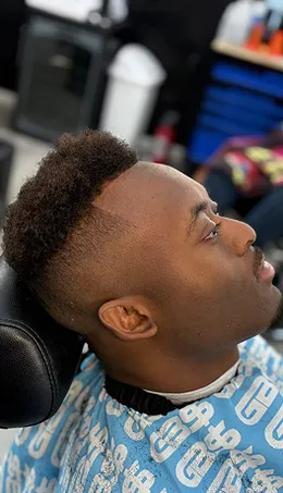Corte realizado en LevelUp Barbershop 2