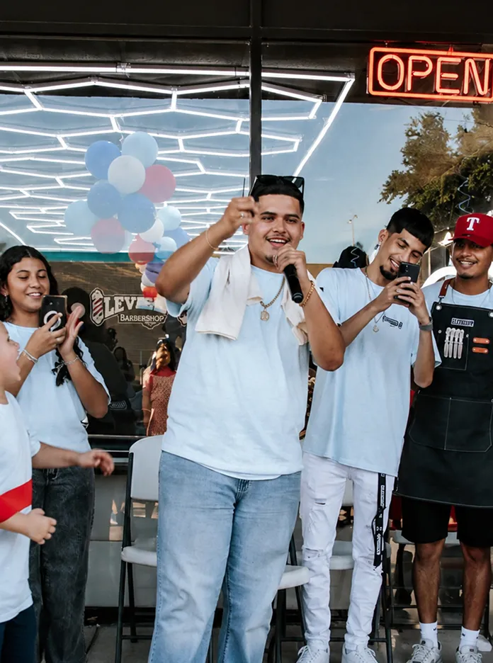 Evento de la comunidad de LevelUp Barbershop